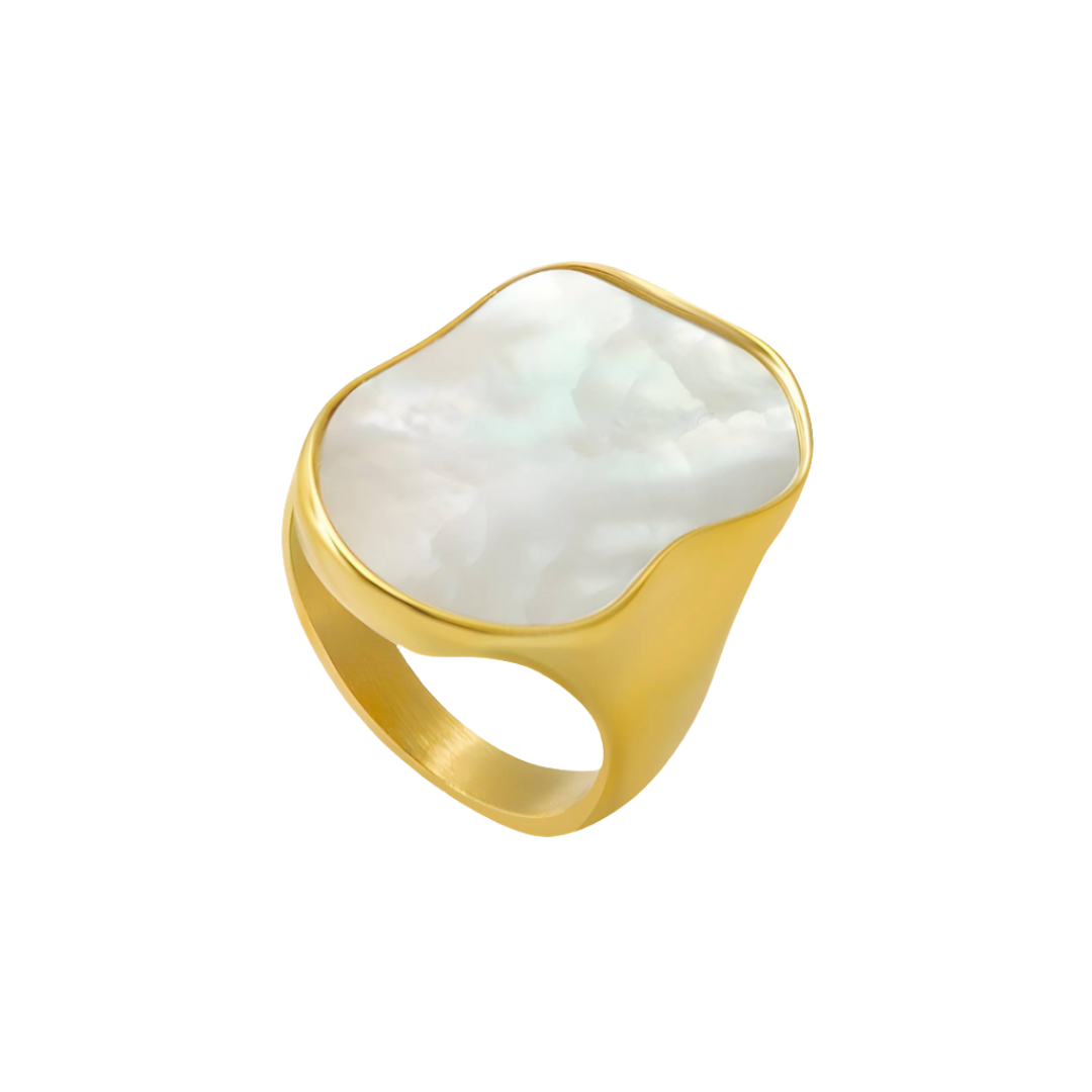 Zoé 18K Gold Plated Stainless Steel Ring