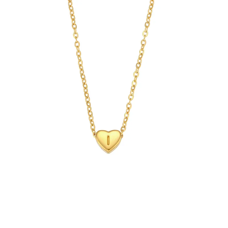 Inicial I 18K Gold Plated Stainless Steel Necklace- Dorado