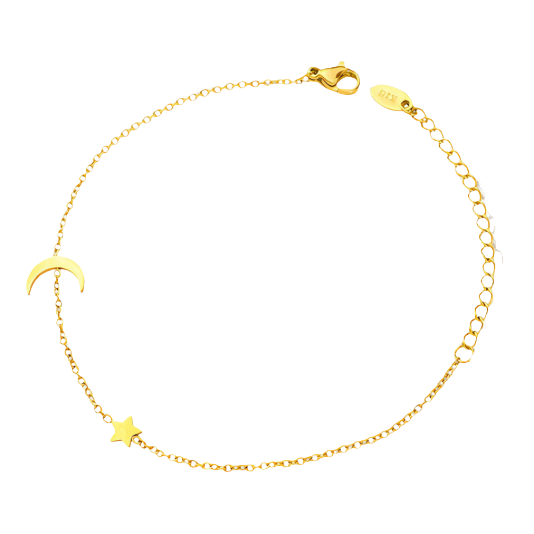 Celestial 18K Gold Plated Stainless Steel Bracelet