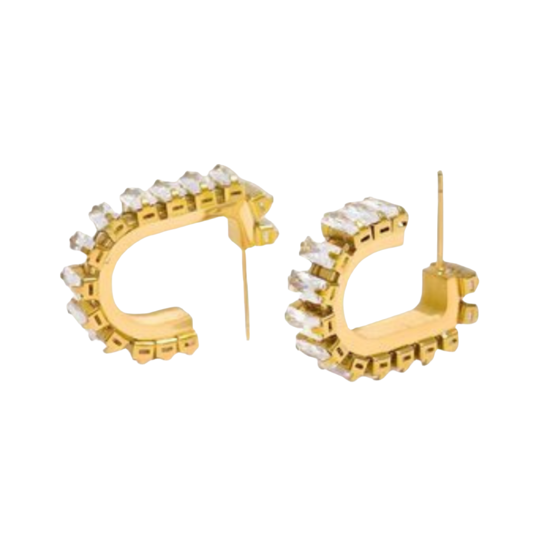 Vibrante 18K Gold Plated Stainless Steel Earrings