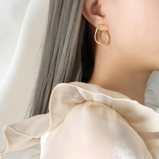 Estefanía 18K Gold Plated Stainless Steel Earrings