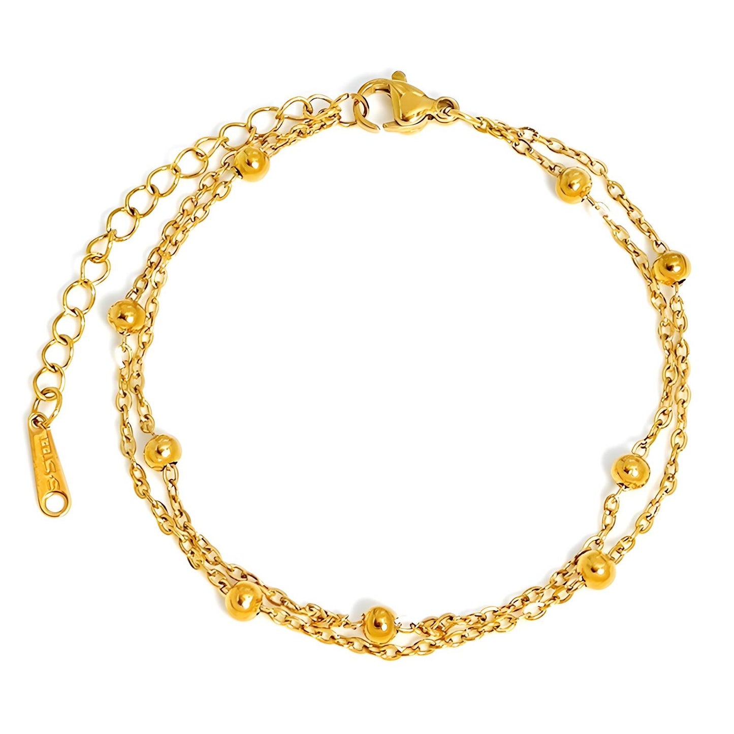 Aurora 18K Gold Plated Stainless Steel Bracelet