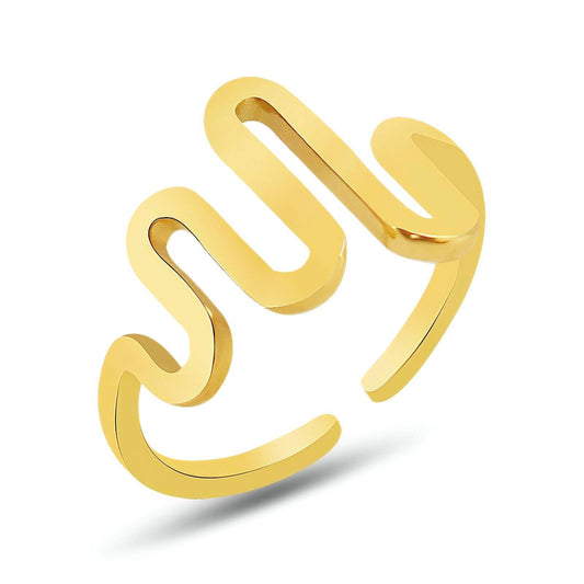 Estela 18K Gold Plated Stainless Steel Ring