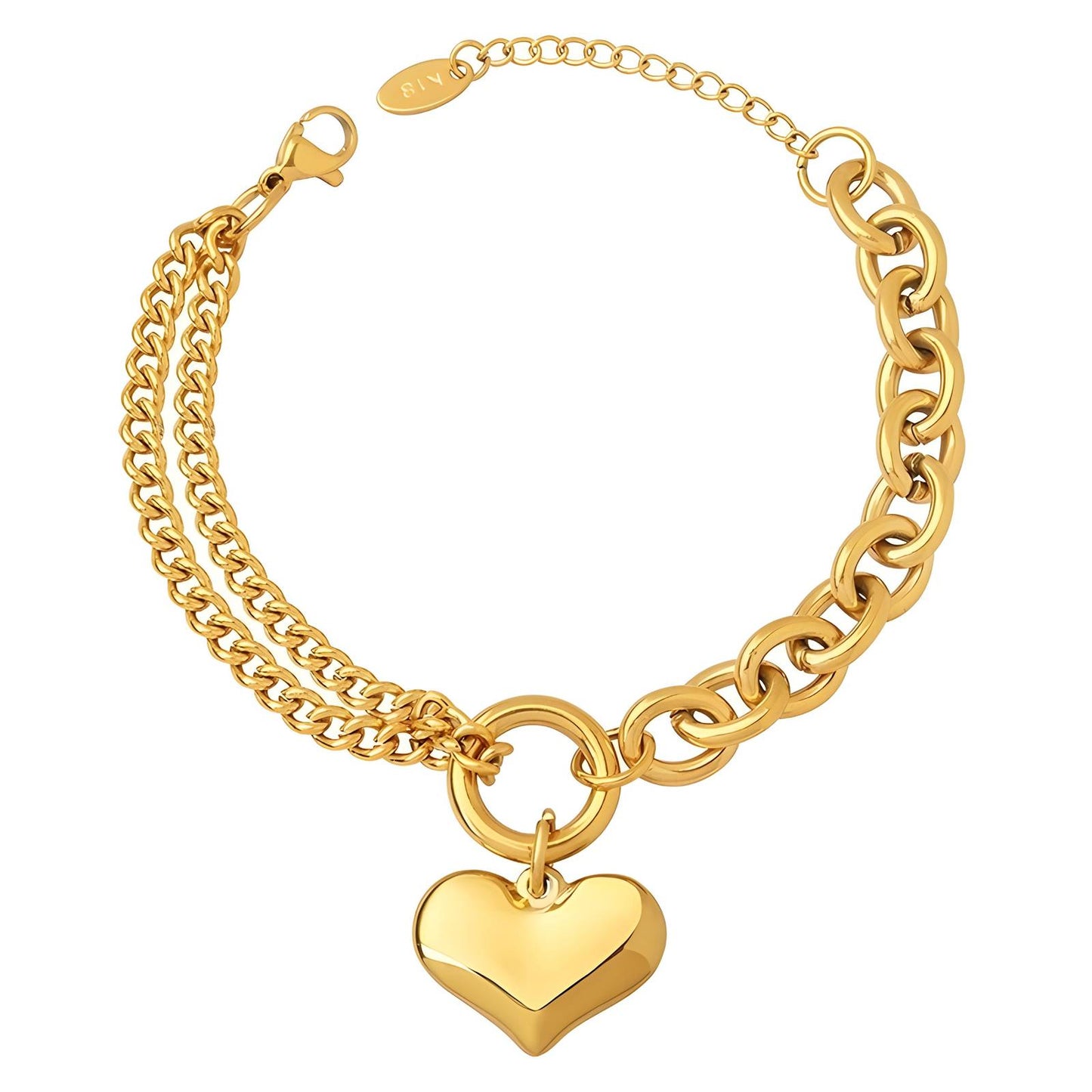 Preciosa 18K Gold Plated Stainless Steel Bracelet